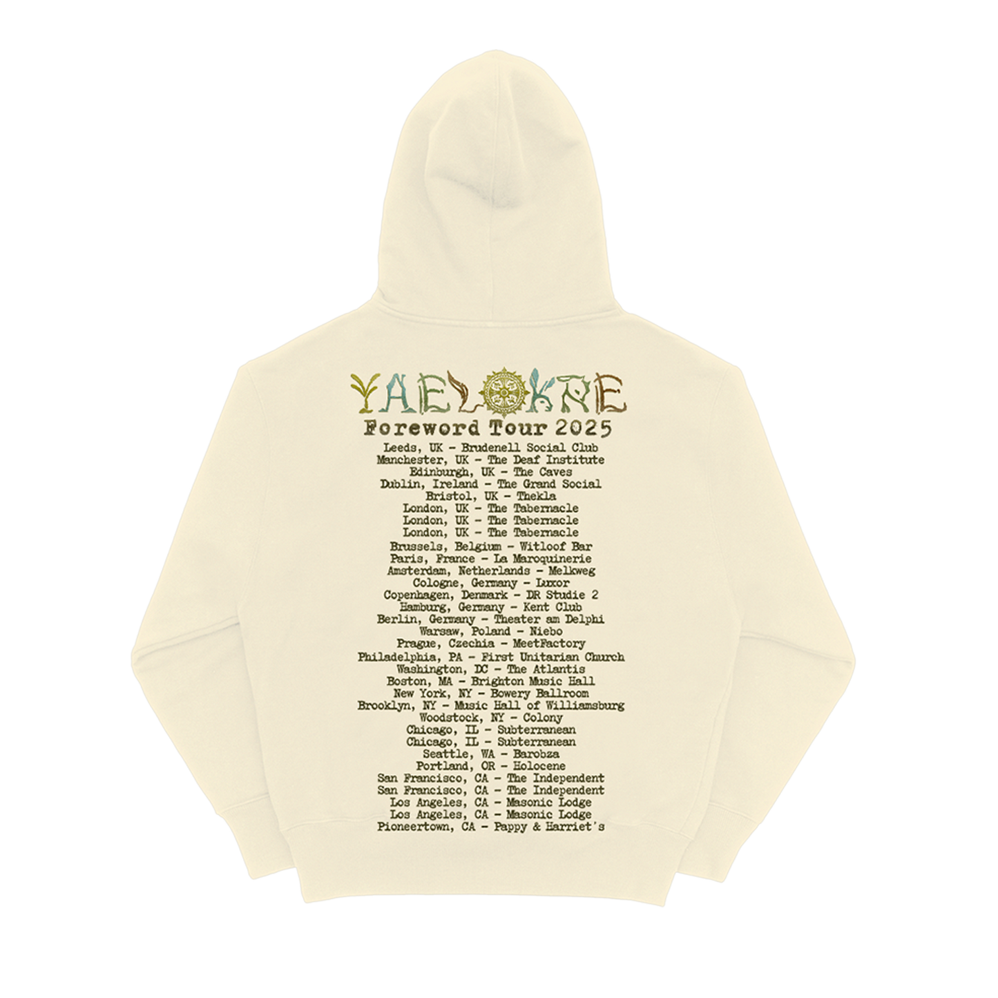 The Lark (Foreword) Cream Tour Hoodie