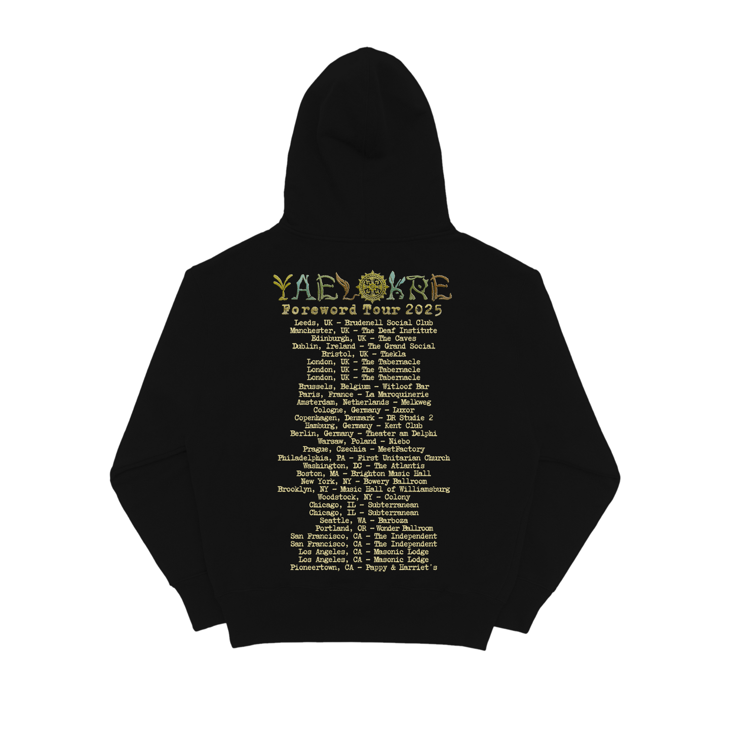 The Lark (Lined Up) Black Tour Hoodie