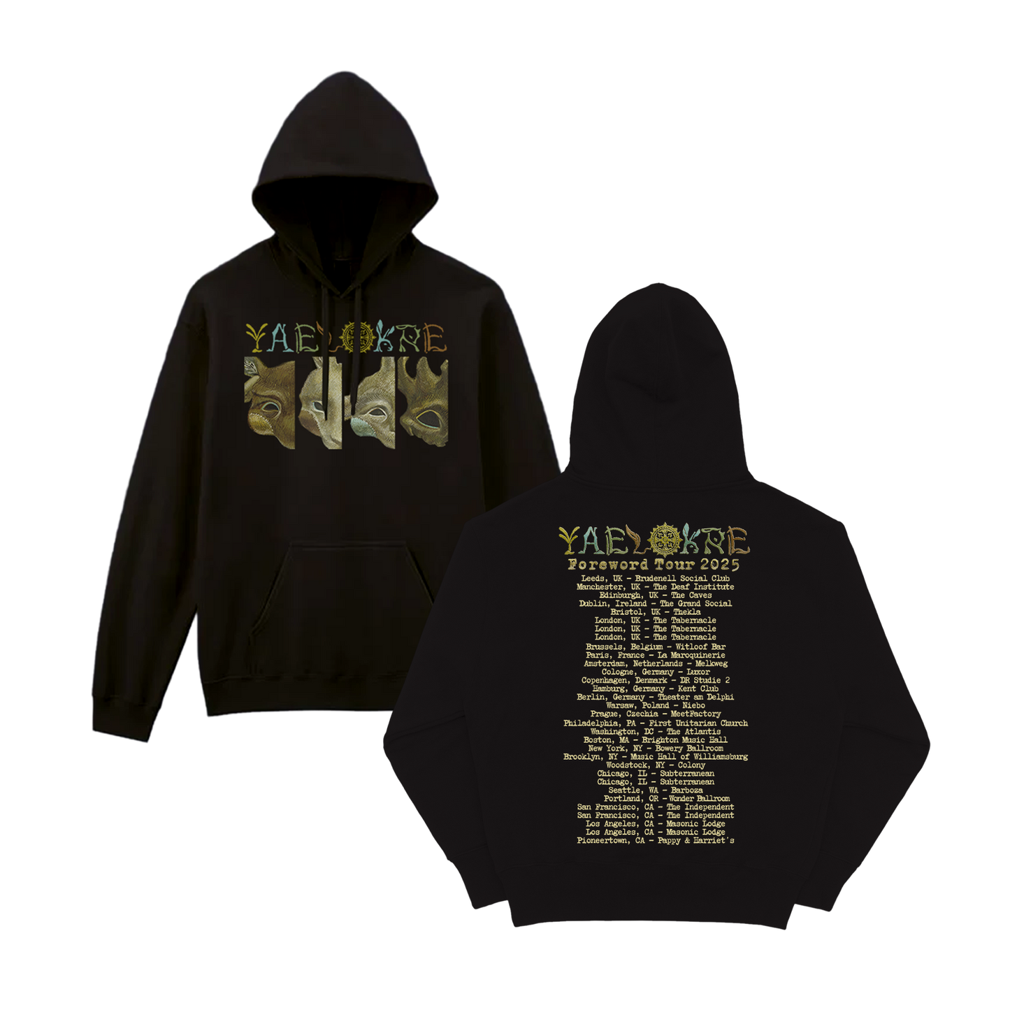 The Lark (Lined Up) Black Tour Hoodie